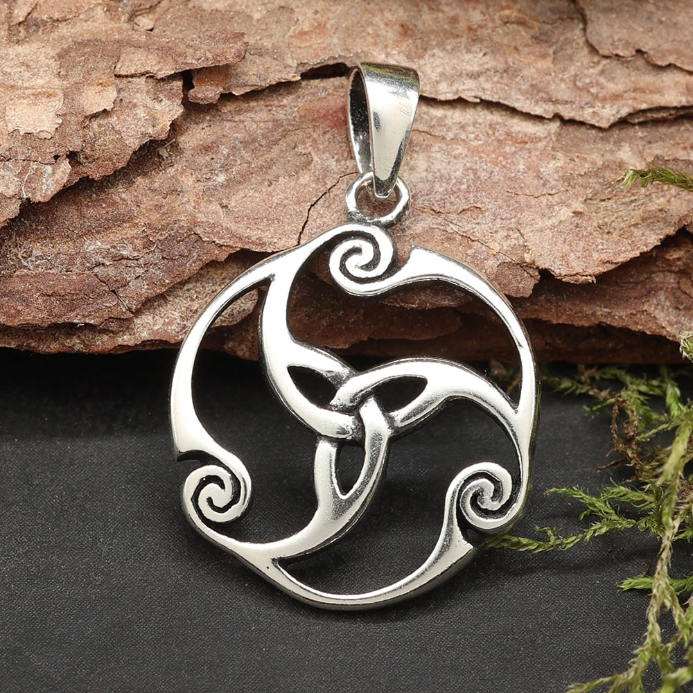 Trinity Silber Anhänger Kette Schmuck 925