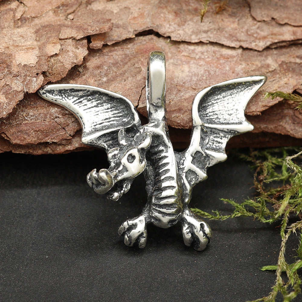 Silberanhänger Drache Kette Schmuckanhänger 925