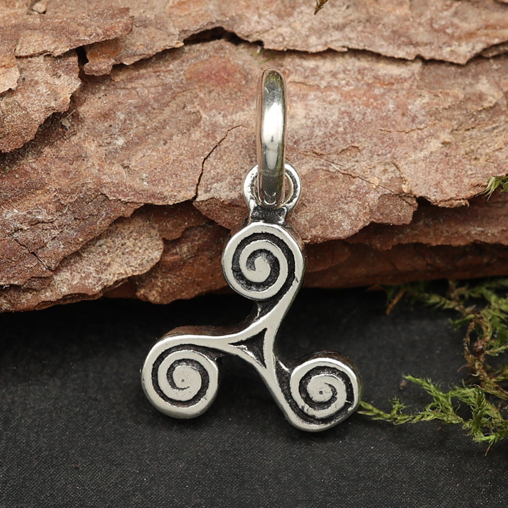 925 Silber Triskelion Kettenanhänger Schmuck