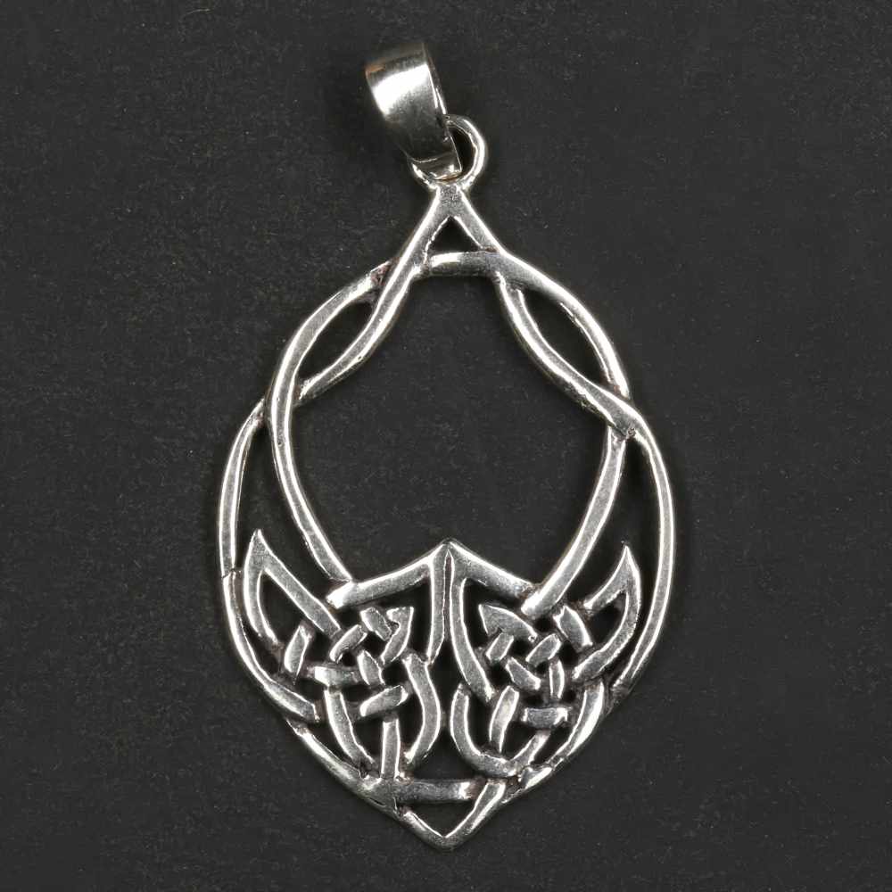 Keltischer Schmuck Blatt Keltenknoten Silber