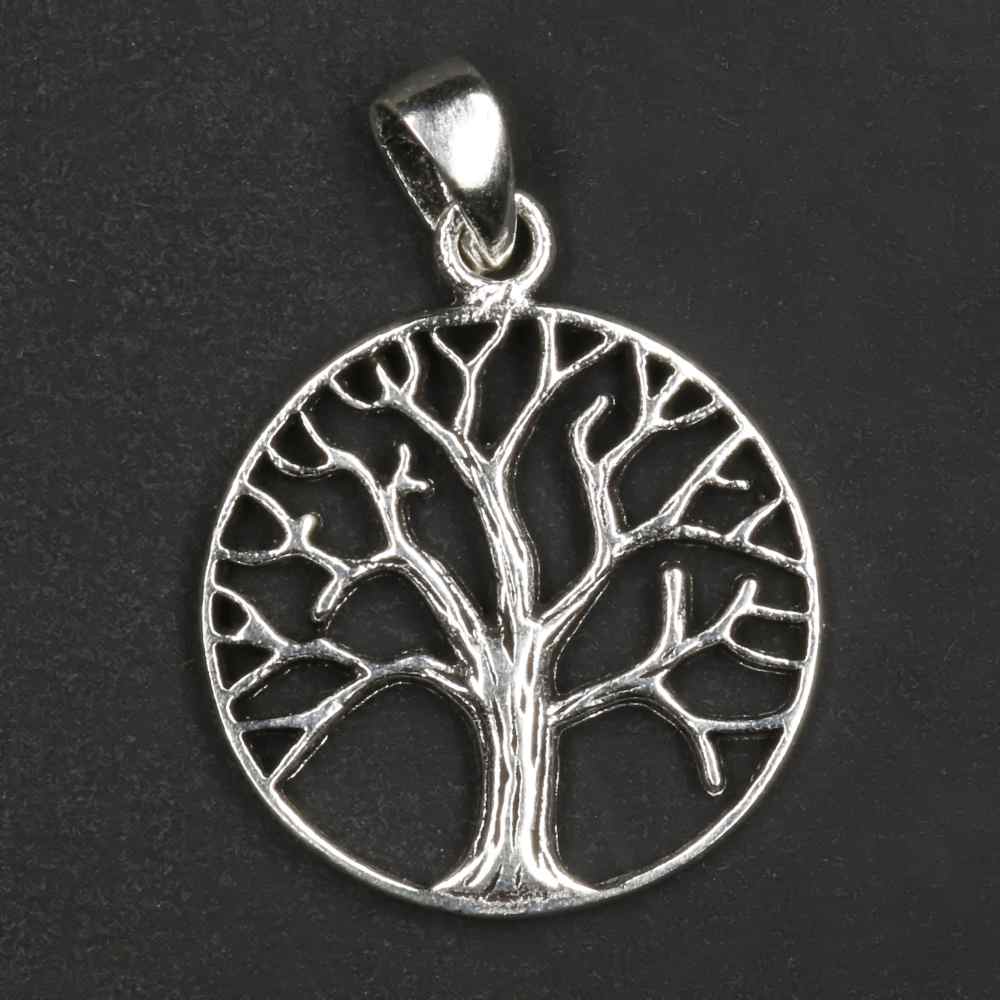 Lebensbaum Silber Anhänger edel 925 Stterlingsilber Baum