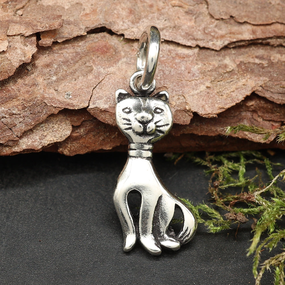 Katze Anhänger Silber Schmuck Kettenanhänger Sterlingsilber