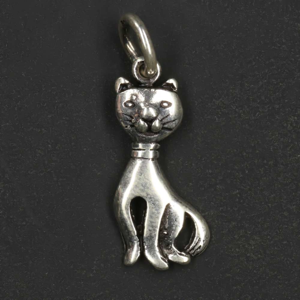 Katze Silber Anhänger edel 925 Stterlingsilber Kätzchen Mädchen