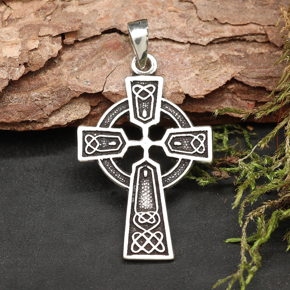 keltisches Kreuz Anhänger Silber Schmuck Kettenanhänger Sterlingsilber