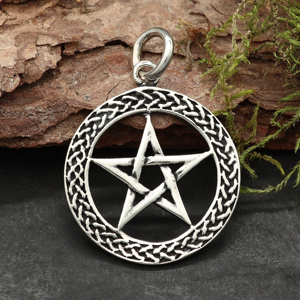 Pentagramm Silberschmuck Sterling 925 Kettenanhänger