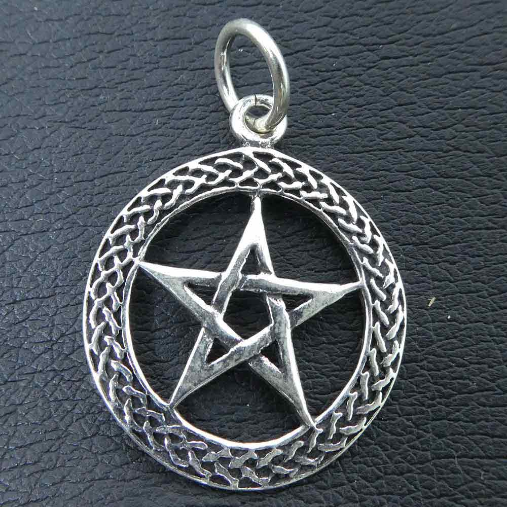 Pentagramm Silber Anhänger keltischer Kettenanhänger