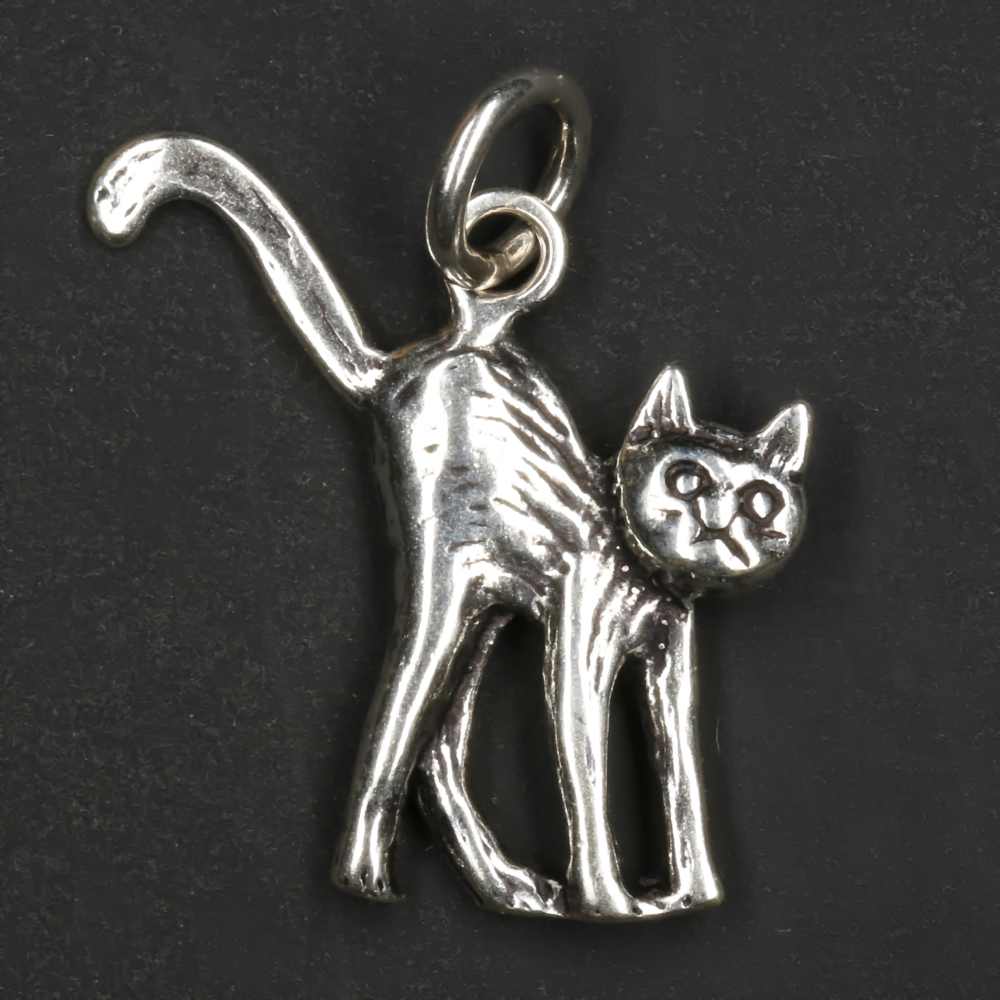 Katze Silber Anhänger edel 925 Sterlingsilber