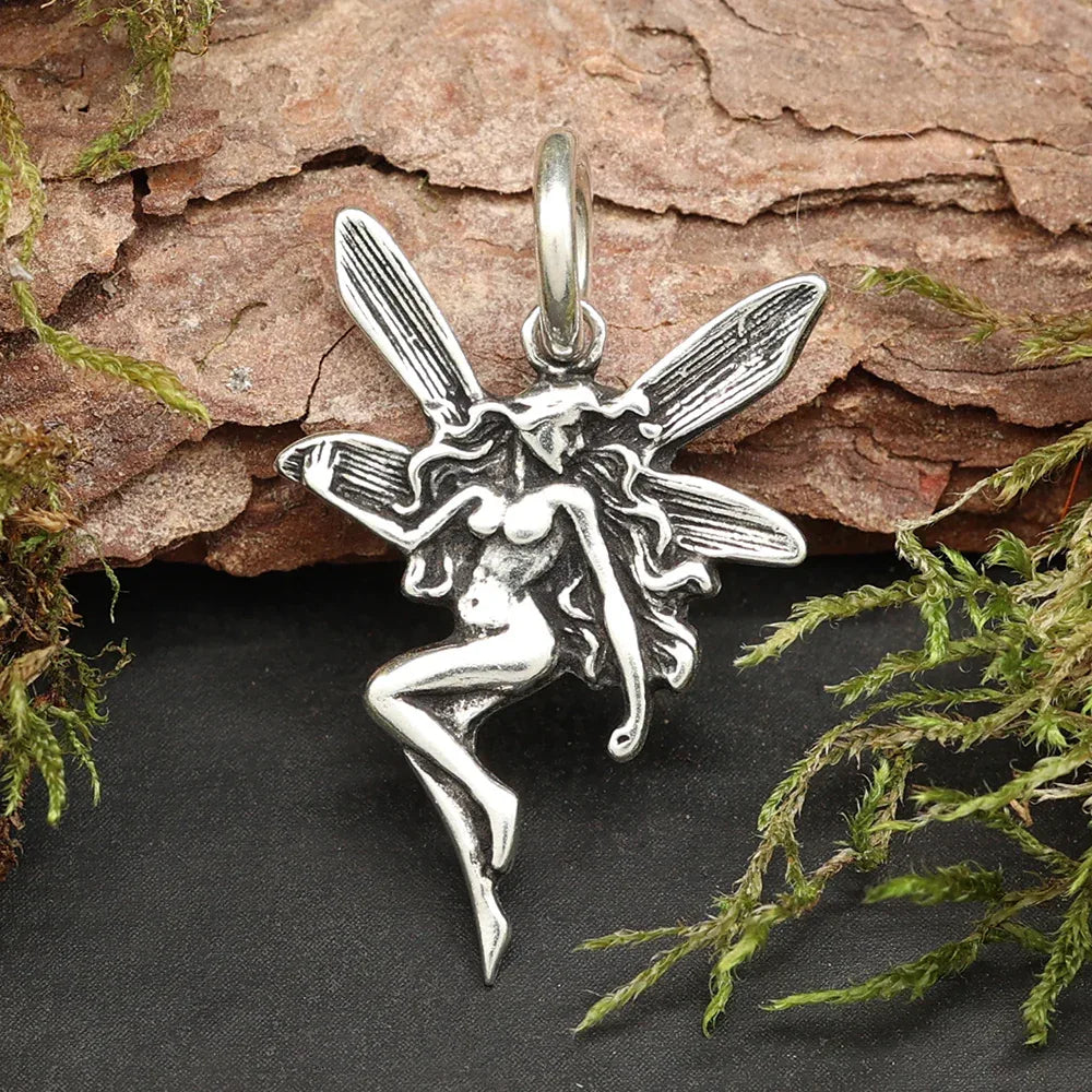 Elfe Silber Kettenanhänger 925 Schmuck Anhänger