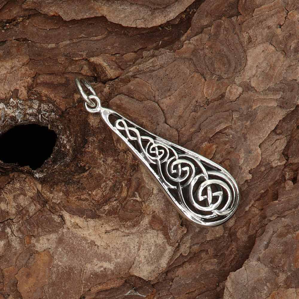 Keltischer Schmuck - Kettenanhänger in Tropfenform