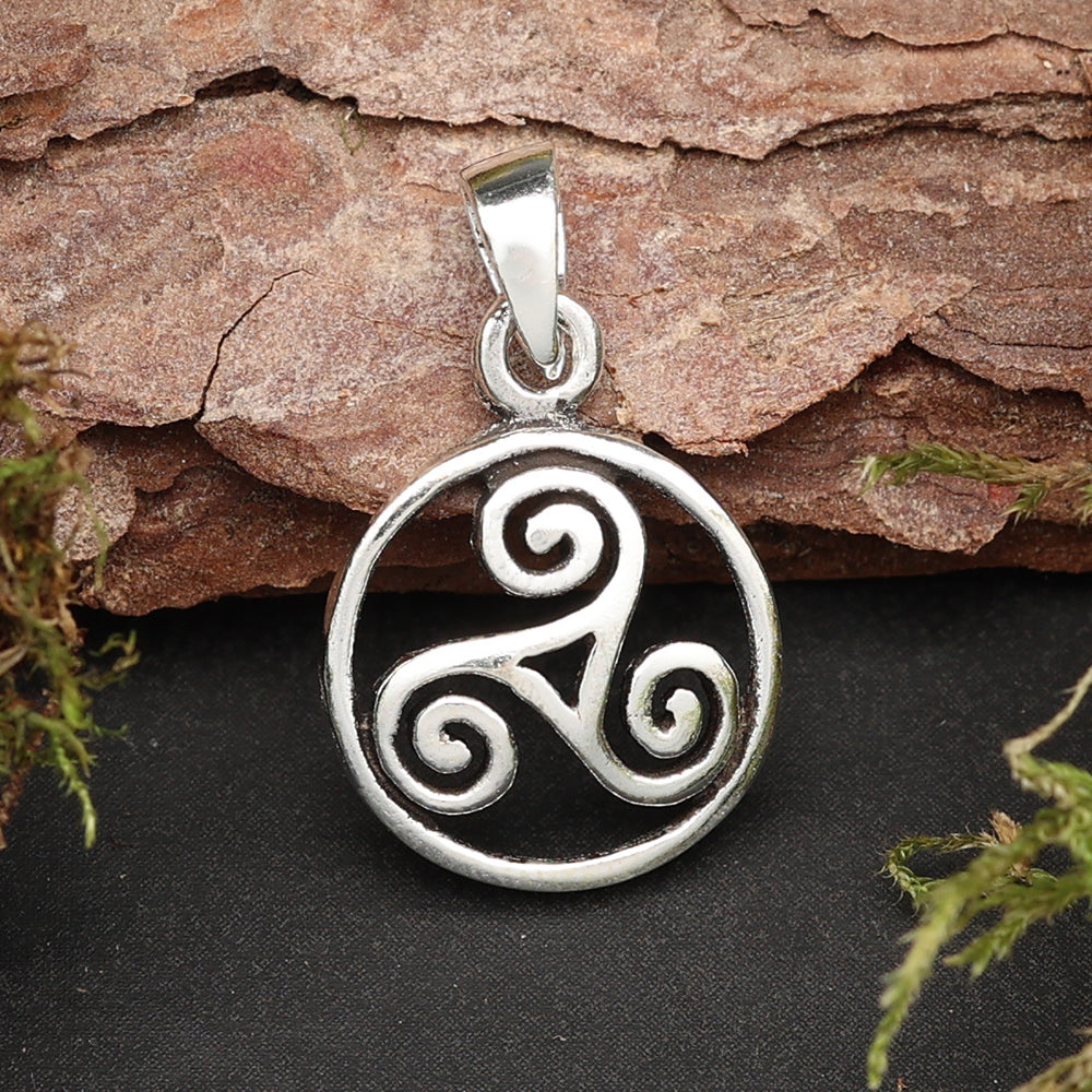 Triskel Anhänger keltisch 925 Silberschmuck Kettenanhänger