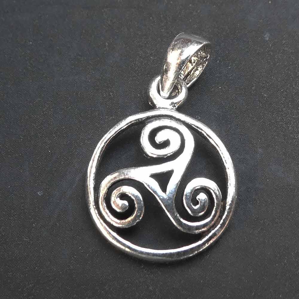 Triskel Anhänger keltischer Schmuck 925 Silber Mittelalter Kettenanhänger