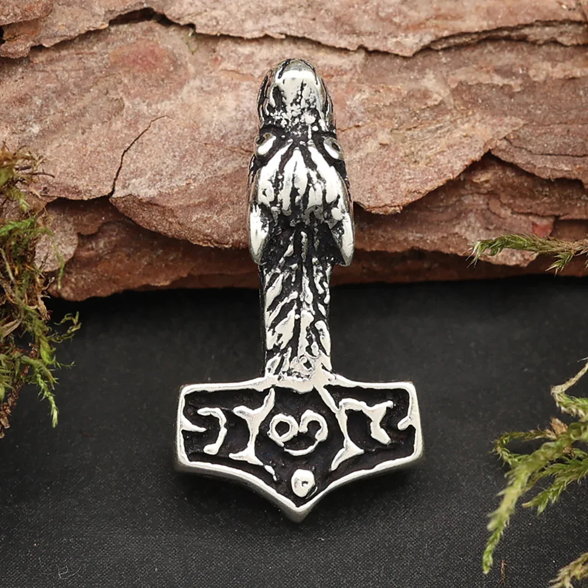 Wolfshammer Anhänger Wikinger 925 Silberschmuck Kettenanhänger