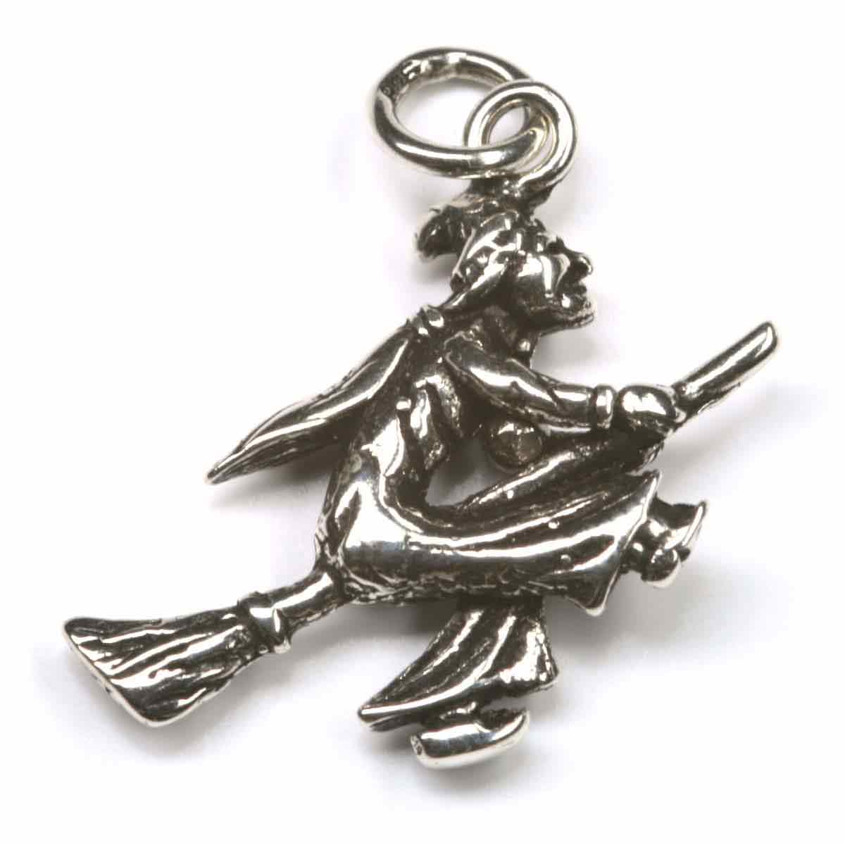 Hexe Schmuck Anhänger Silber
