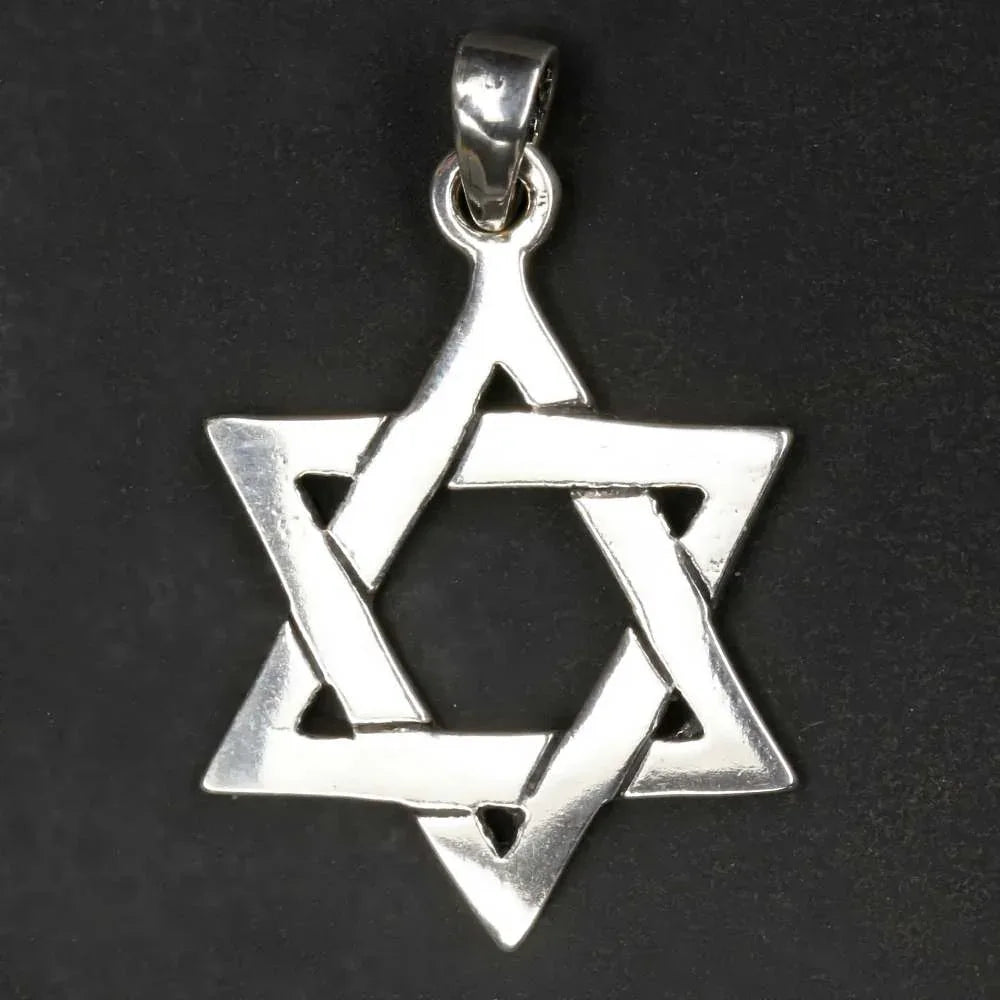 Davidstern Silber Schmuck Anhänger Sterlingsilber zarter Kettenanhänger