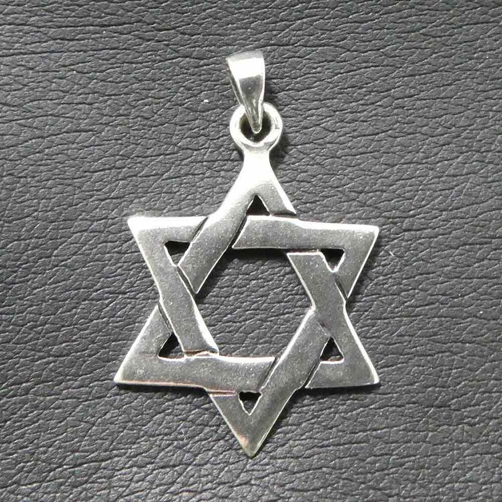 Hexagramm Schmuck Anhänger 925er Silber