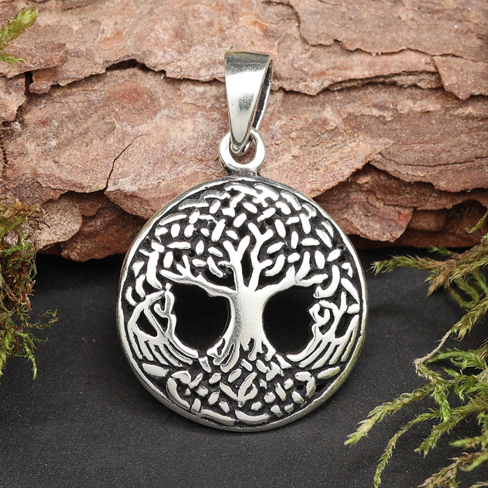 Lebensbaum Silber Anhänger Schmuck 925