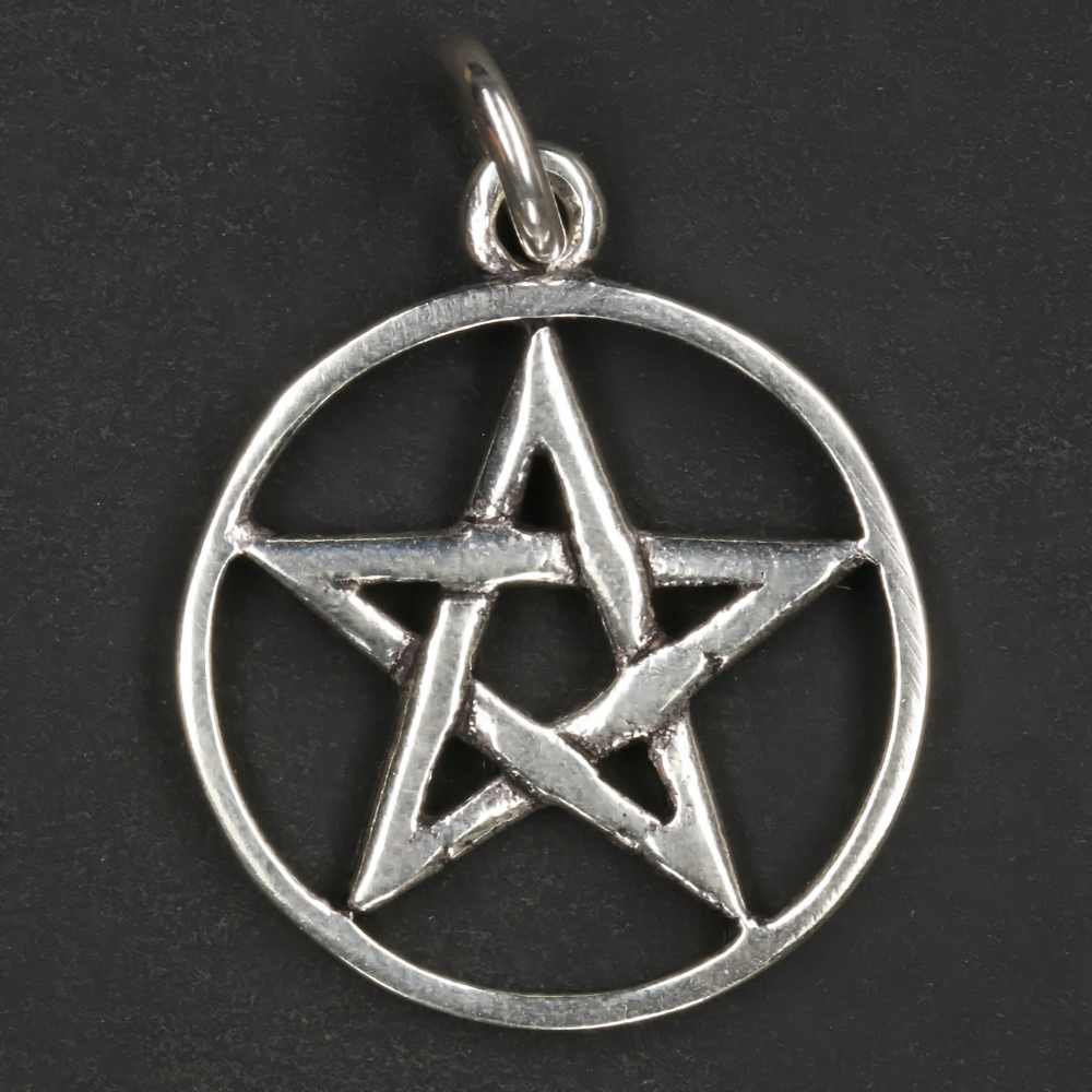 Pentagramm Silber Schmuck Anhänger Sterlingsilber zarter Kettenanhänger