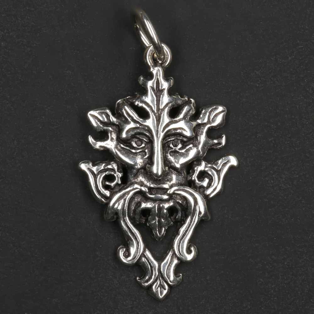 Keltischer Gott Silber Schmuck Anhänger Sterlingsilber zarter Kettenanhänger