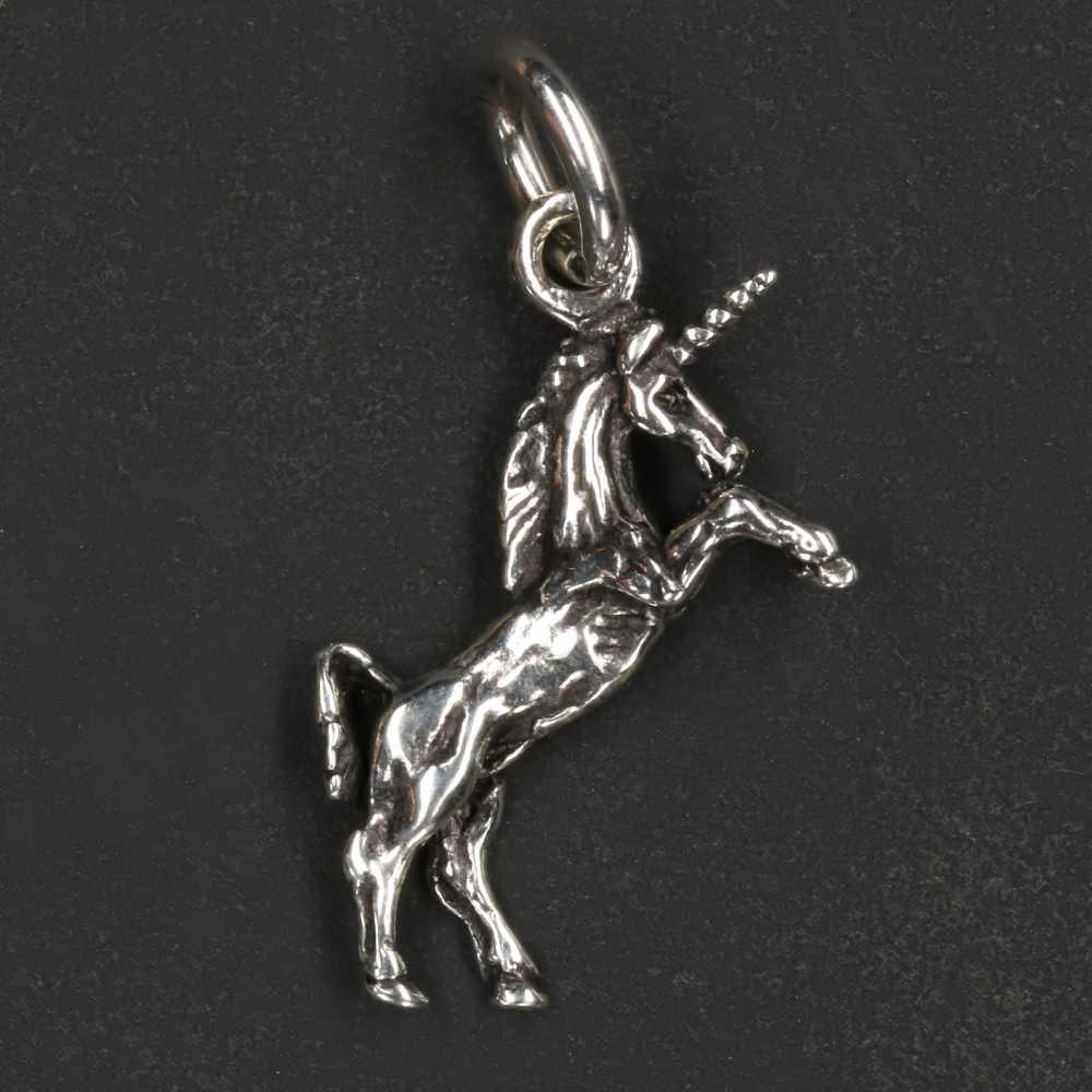 Einhorn Silber Schmuck Anhänger Sterlingsilber zarter Kettenanhänger