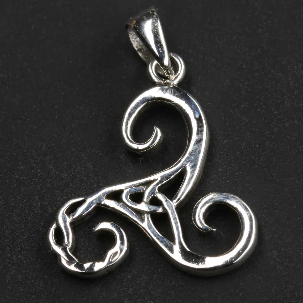 Triskelion keltisch Silber Schmuck Anhänger Sterlingsilber zarter Kettenanhänger
