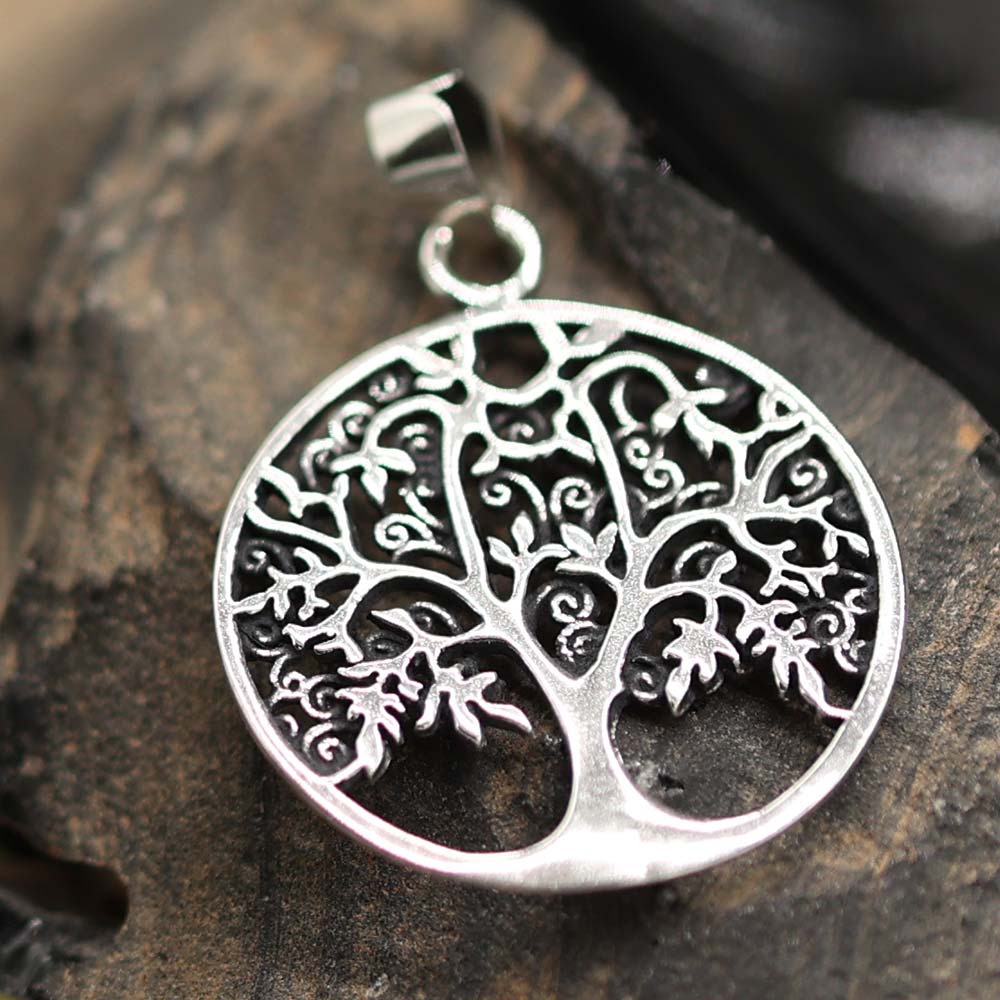 Silber Anhänger detailreicher keltischer Lebensbaum