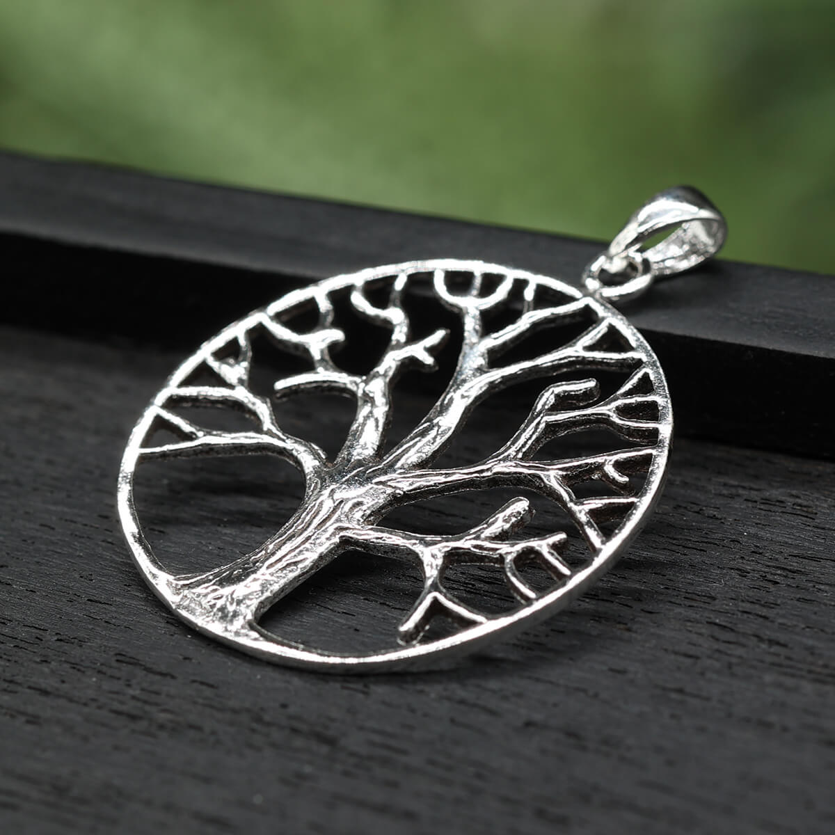 Tree of Life jewelry, Ø 2.7cm pendant, 925 silver