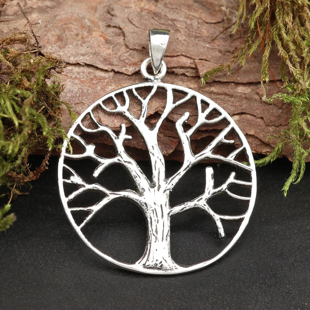 Silber Lebensbaum Kettenanhänger 925 Schmuckanhänger Kette