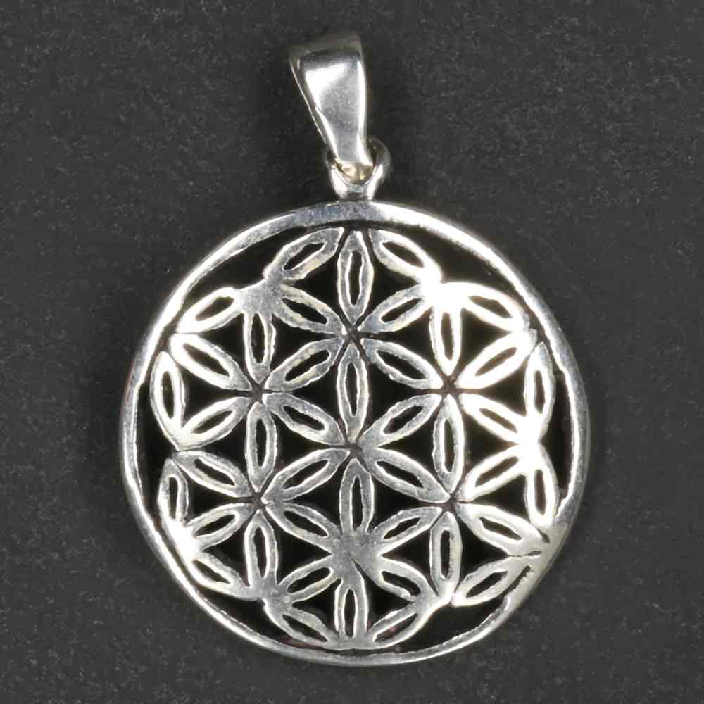 Blume des Lebens Silberschmuck Anhänger 925/000 Silber