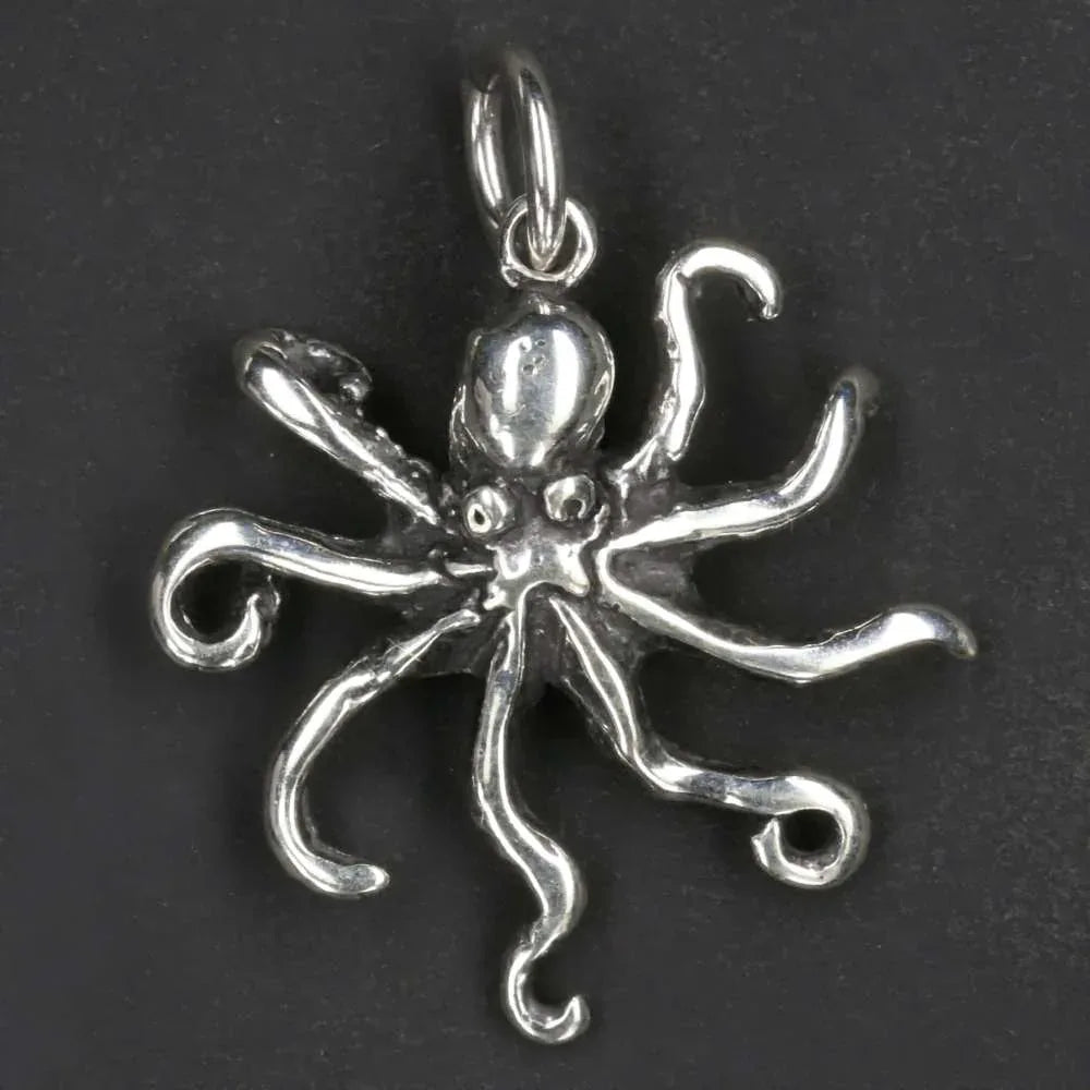 Tintenfisch Silberschmuck Anhänger 925/000 Silber