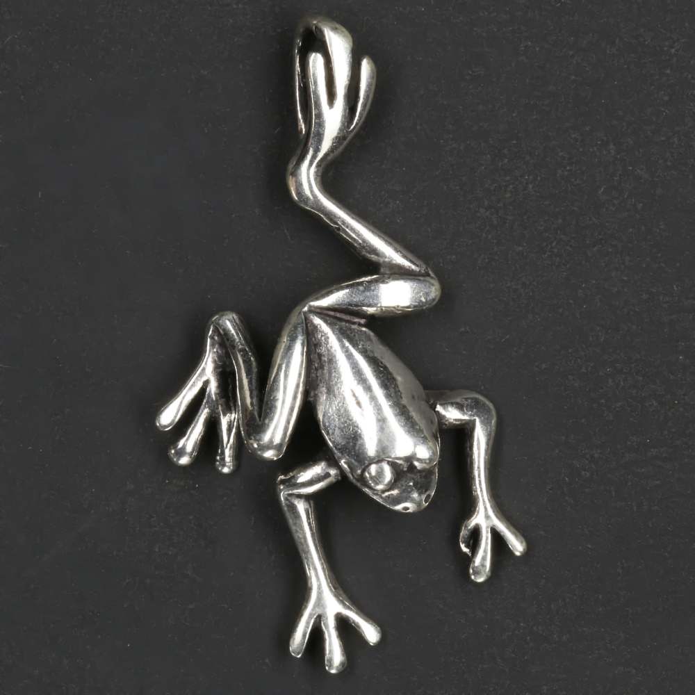 Frosch Silberschmuck Anhänger 925/000 Silber Tier Schmuck