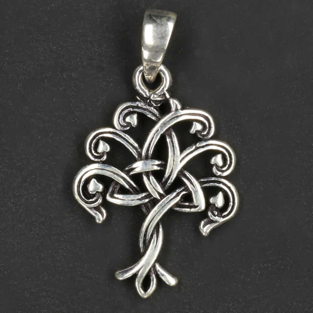 Lebensbaum Keltenknoten Silberschmuck Anhänger 925/000 Silber