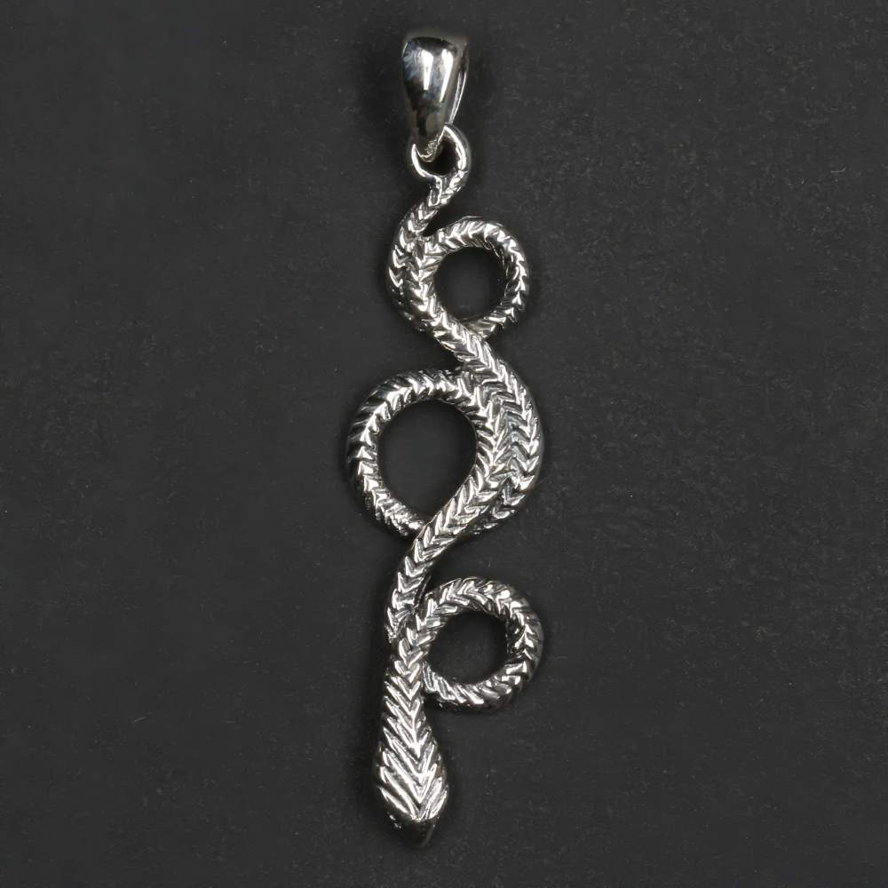 Zierliche Schlange Silberschmuck Anhänger 925/000 Silber