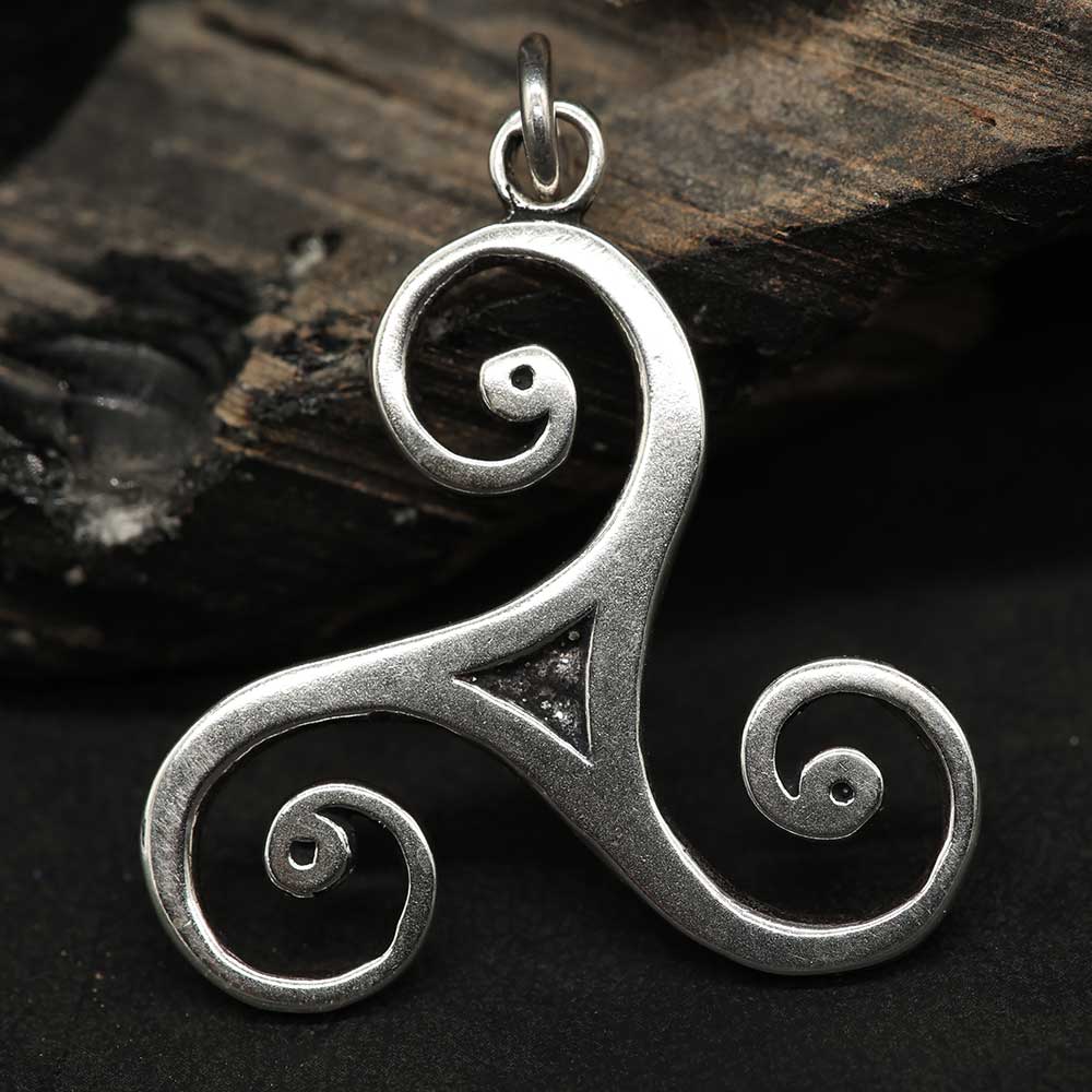 Triskel Anhänger Silber schmuck 925 keltischer Kettenanhänger