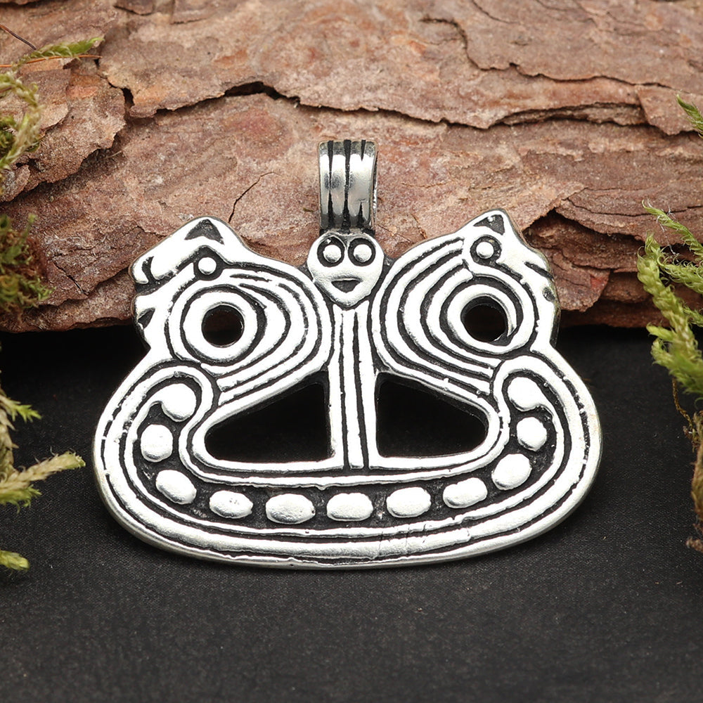 Keltenboot Silberanhänger Schmuck Kette Anhänger
