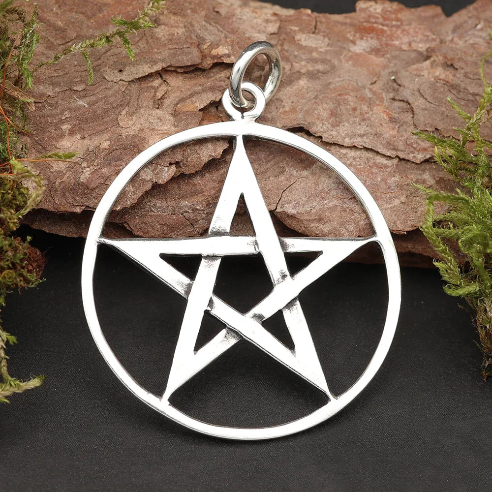 Pentagramm Silberanhänger Schmuck Kette Anhänger