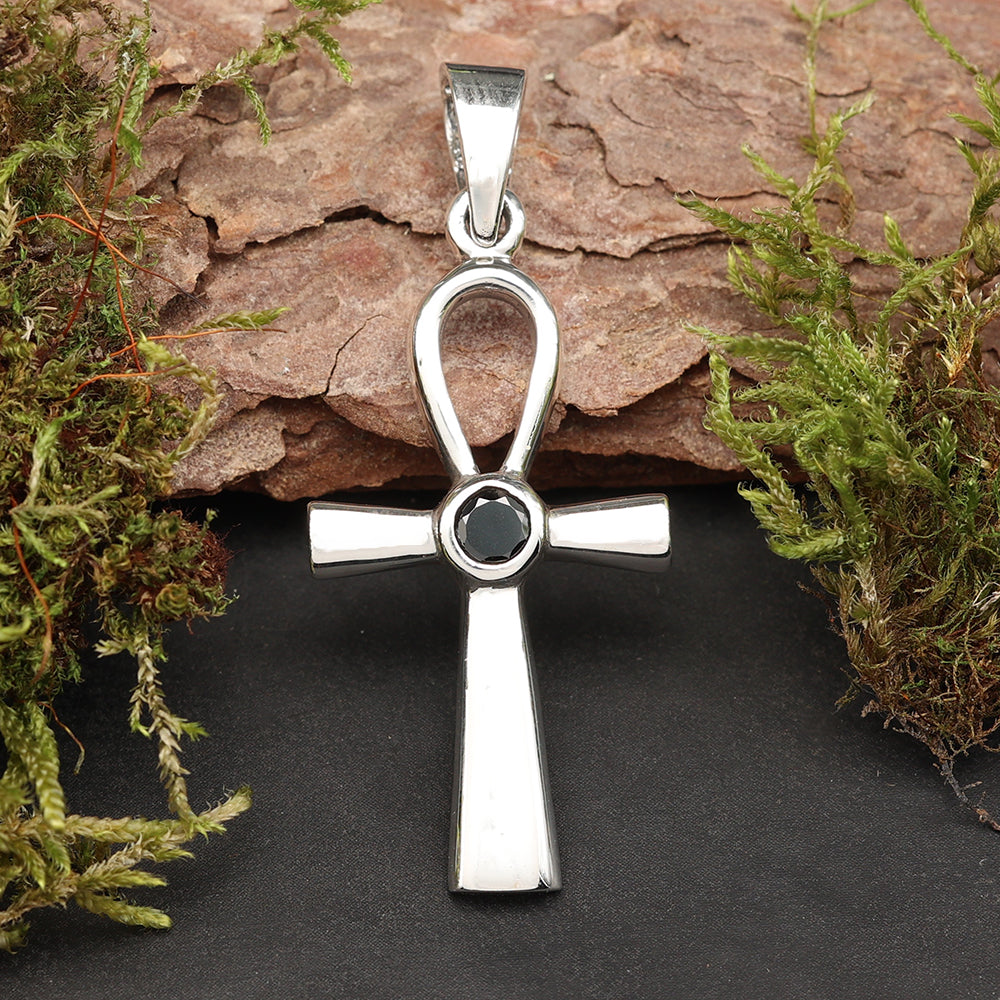 Ägyptischer Ankh Silberanhänger Schmuck Kette Anhänger
