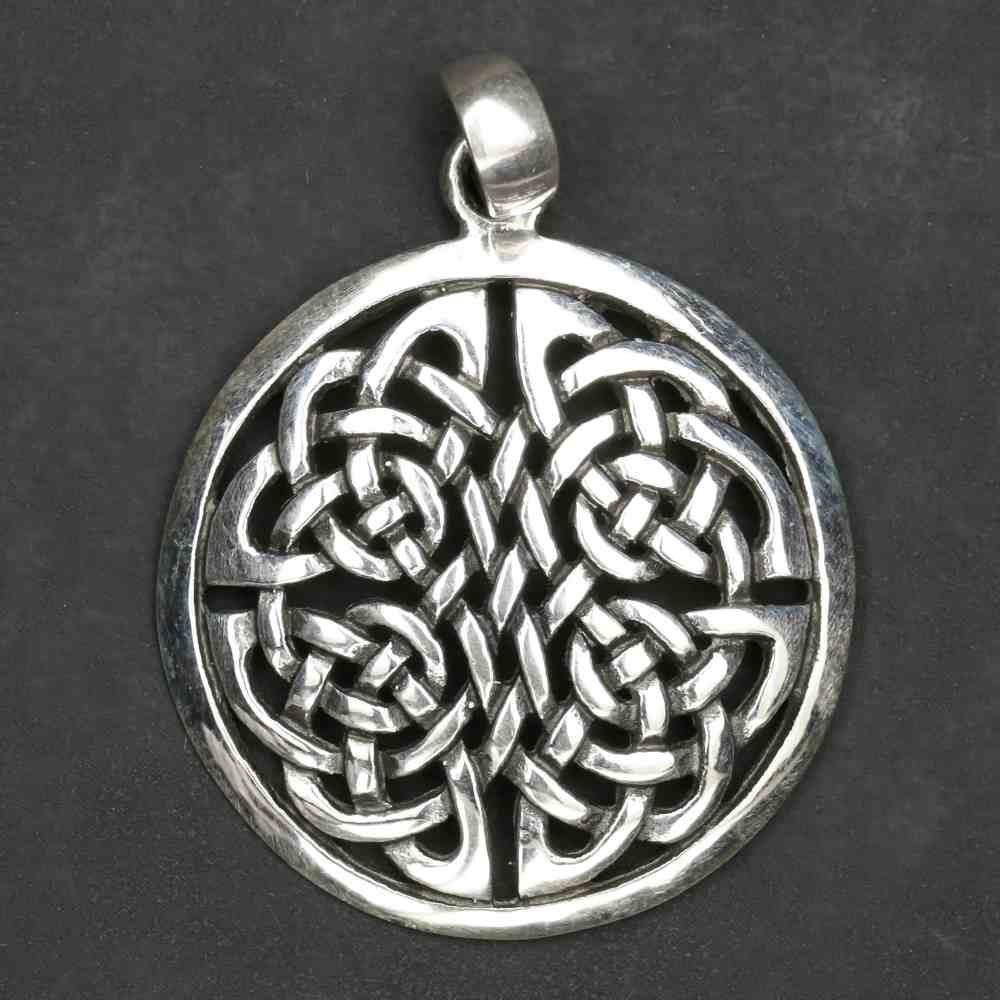 Keltenknoten Jahreszeiten 925er Silber Anhänger Sterlingsilber