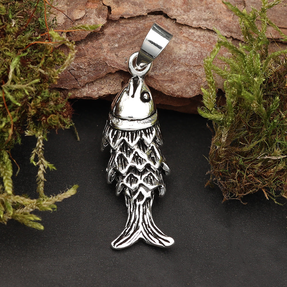 Fisch Schmuckanhänger Silber Kettenschmuck Anhänger