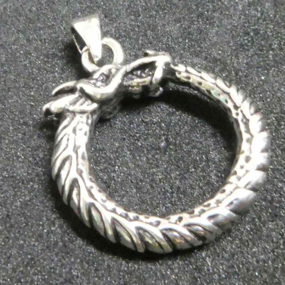Midgardschlange germanischer Schmuck Silber