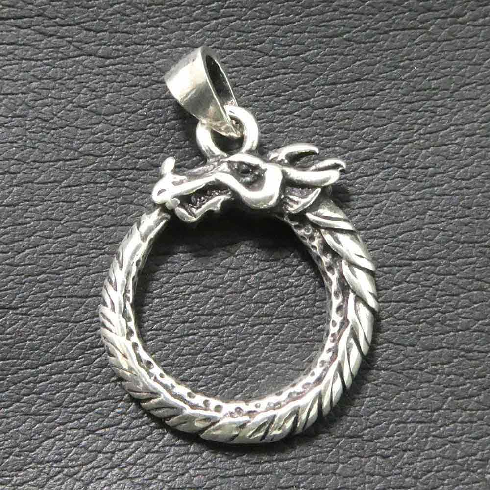 Midgardschlange germanischer Schmuck Silber