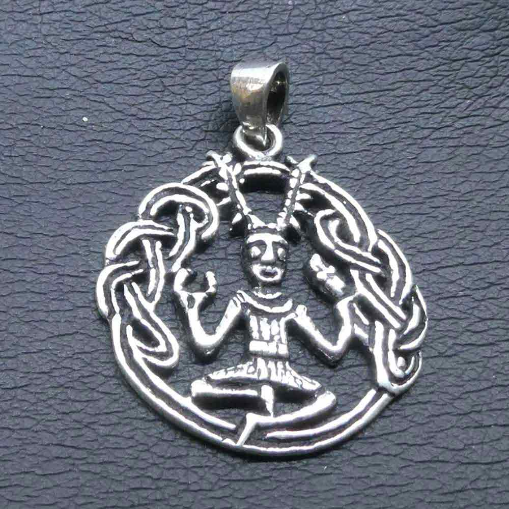 keltischer Gott Anhänger Silber Cernunnos