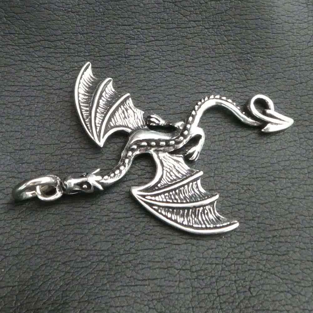 Drache Schmuck Anhänger 925 Silber