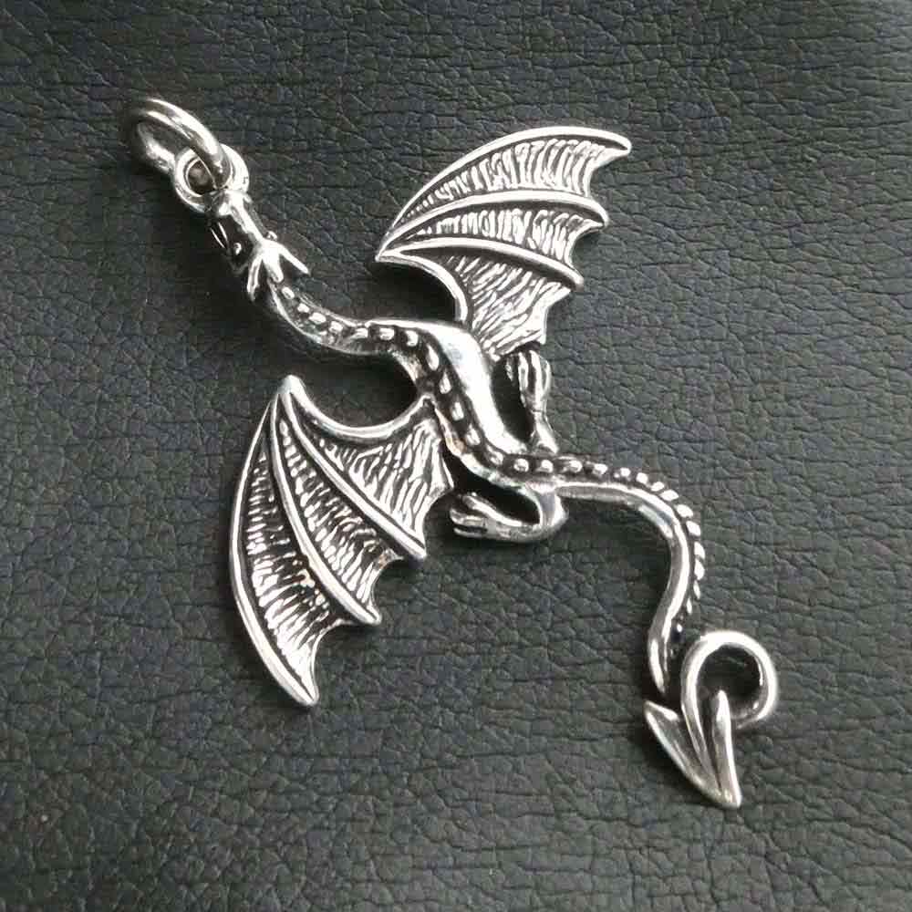 Drache Schmuck Anhänger 925 Silber