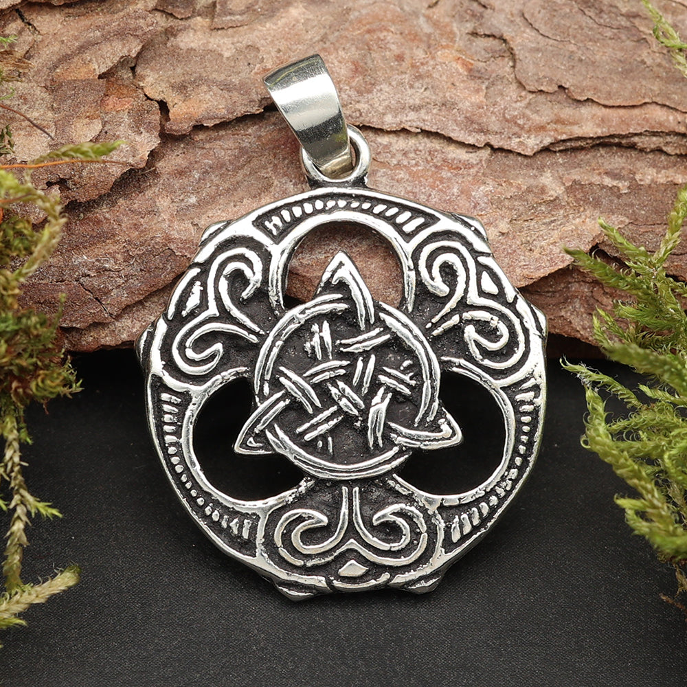 Tri Shild keltisch Ketten Anhänger Silber 925 Schmuckanhänger
