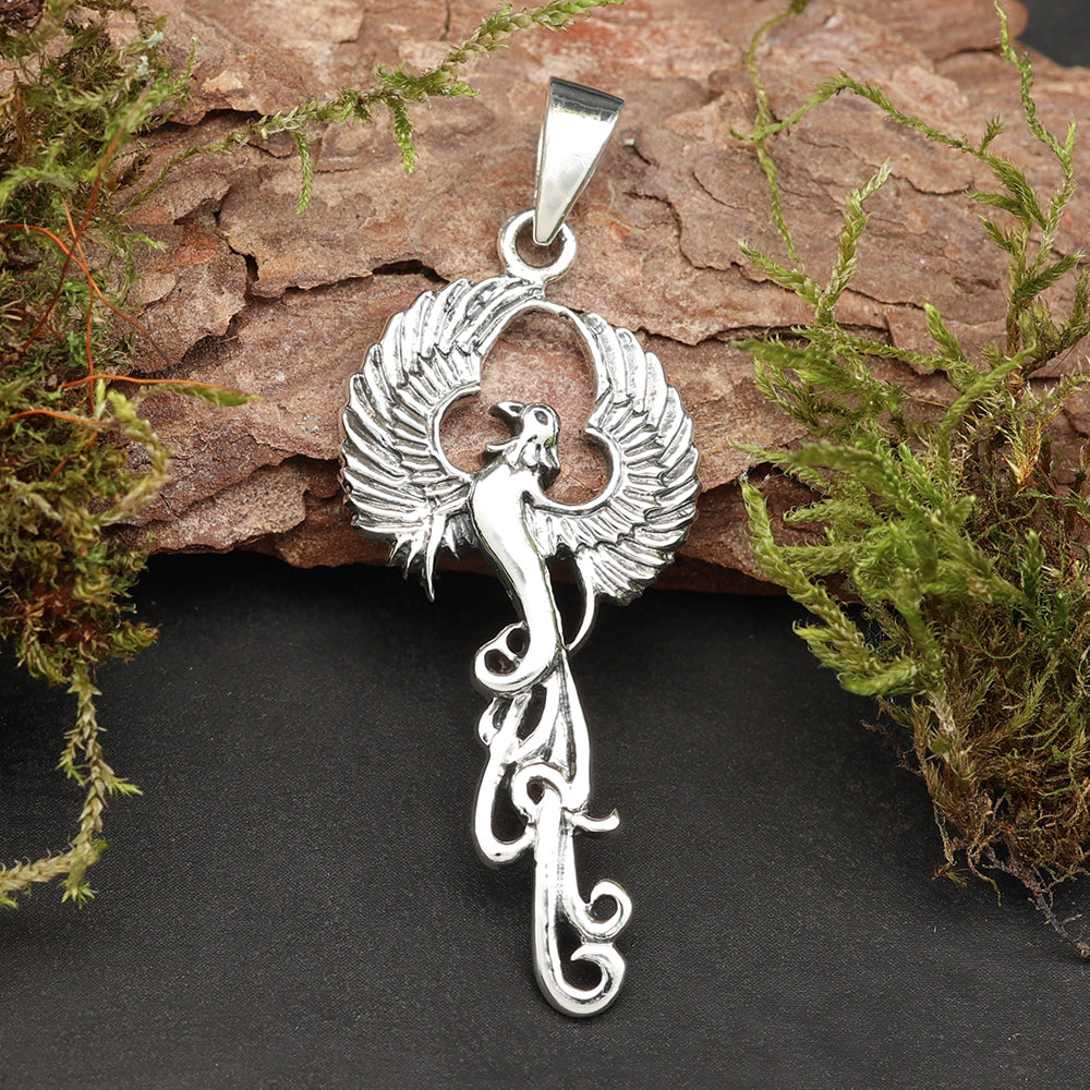 Phönix Ketten Anhänger Silber 925 Schmuckanhänger