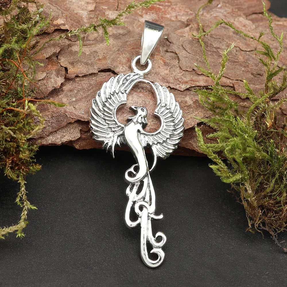 Phönix Ketten Anhänger Silber 925 Schmuckanhänger