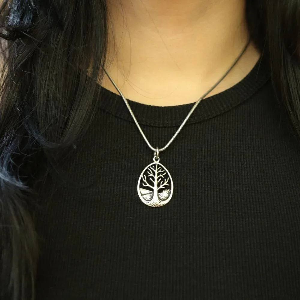 Lebensbaum Kettenanhänger 925 Silber Schmuck Keltisch
