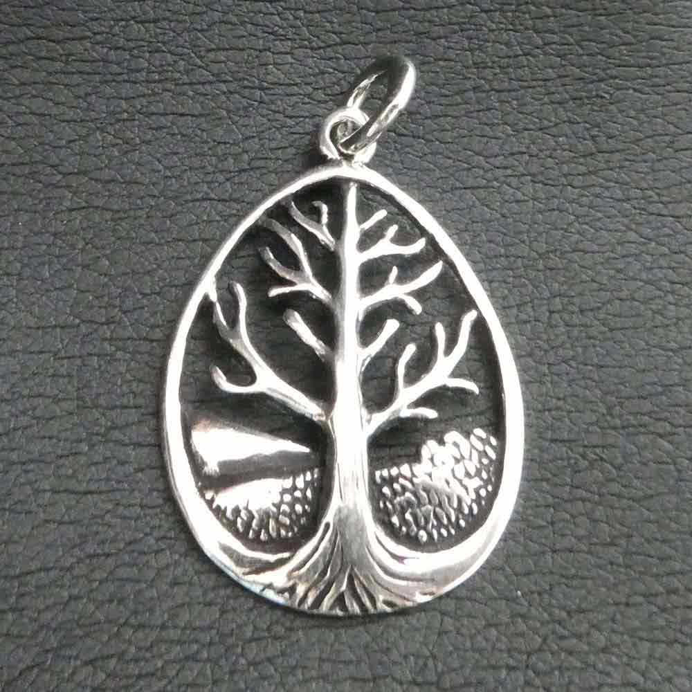 Lebensbaum Schmuck Anhänger Silber