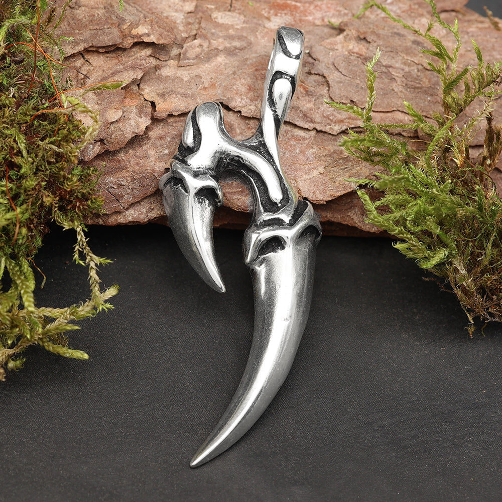 Drachenklaue Anhänger 925 Silber Kettenanhänger Amulett