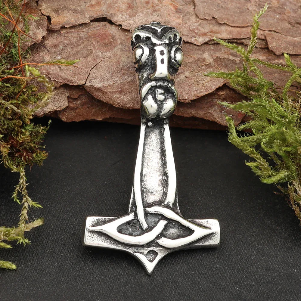 Thors Hammer Anhänger 925 Silber Kettenanhänger Amulett Wikinr